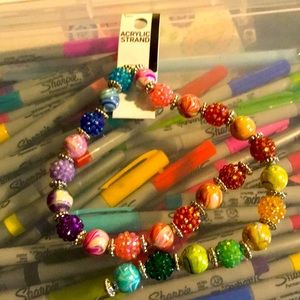 Acrylic strand craft beads